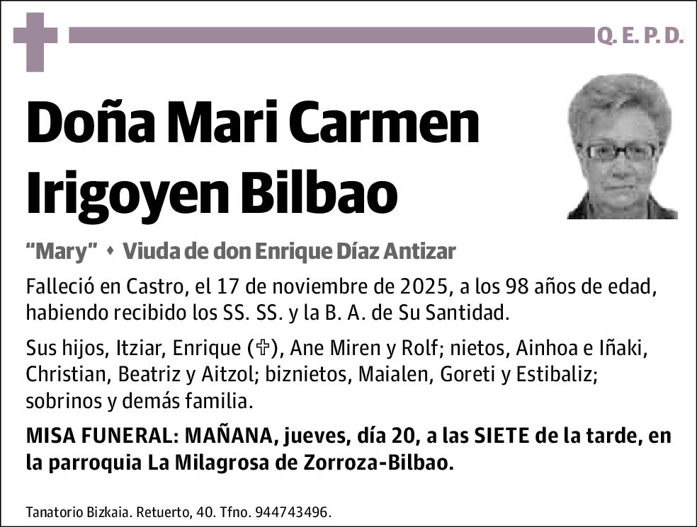 Mari Carmen Irigoyen Bilbao