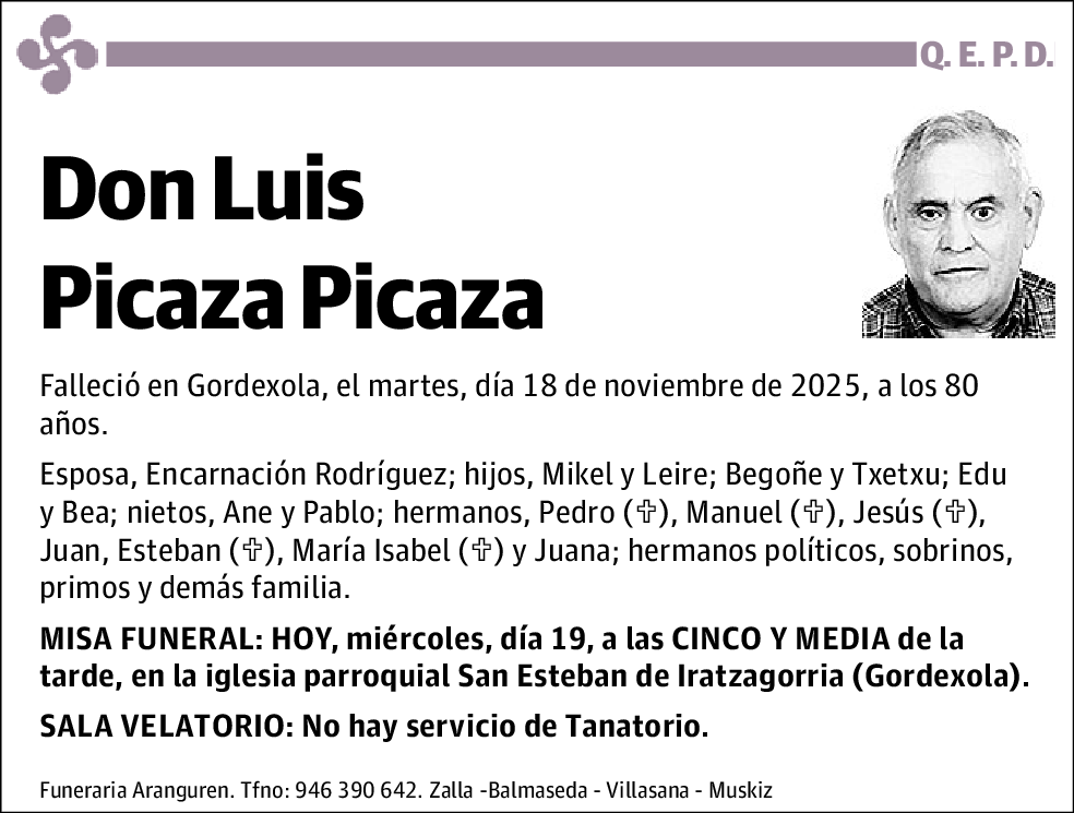 Luis Picaza Picaza