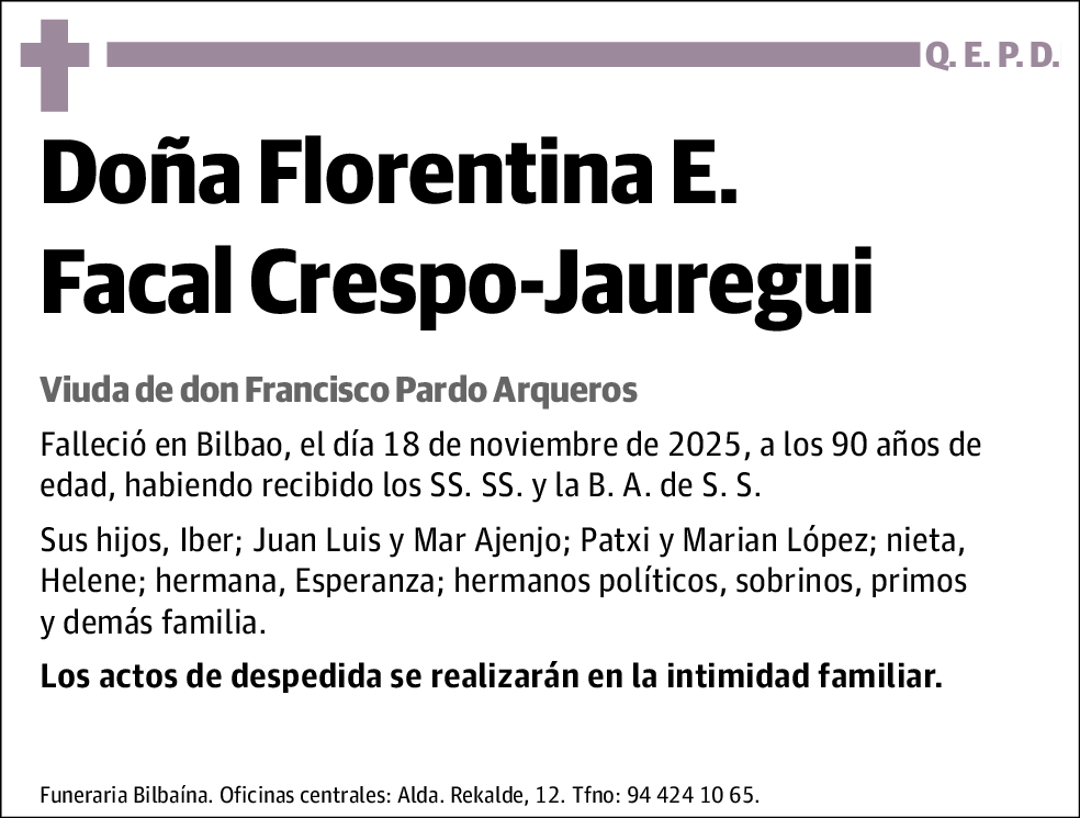 Florentina E. Facal Crespo-Jaureui