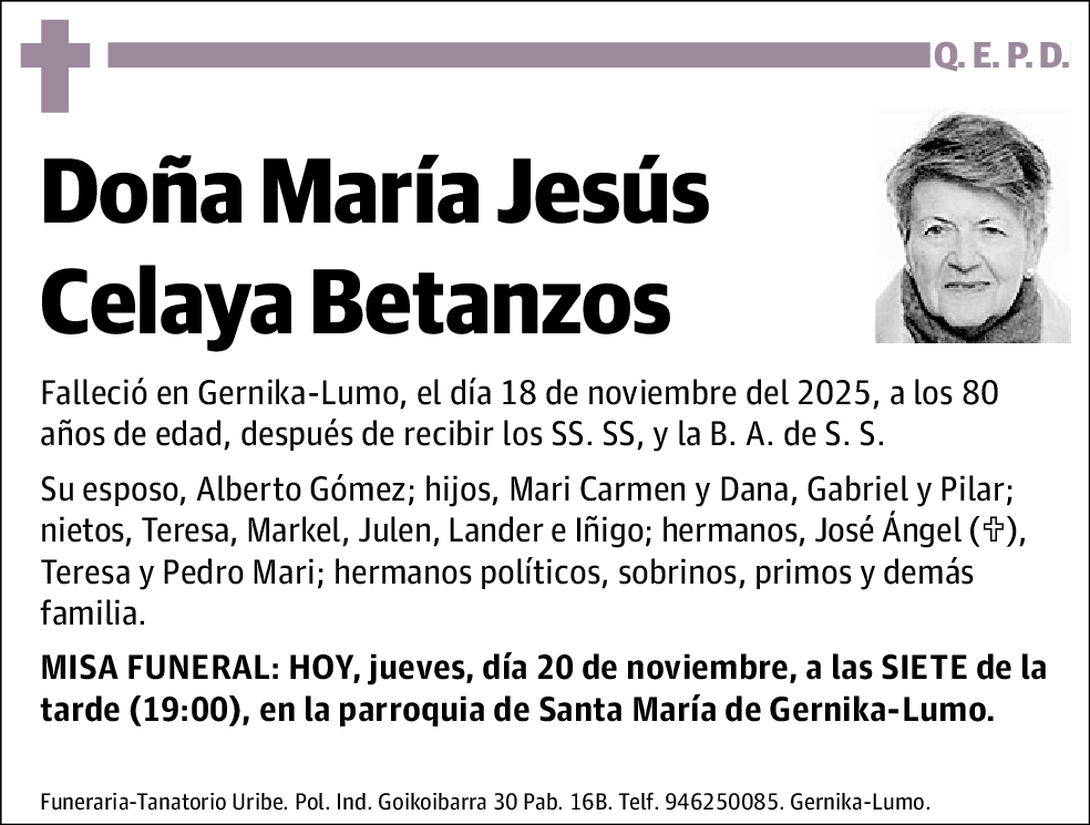María Jesús Celaya Betanzos