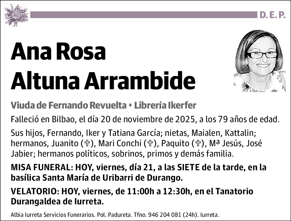 Ana Rosa Altuna Arrambide