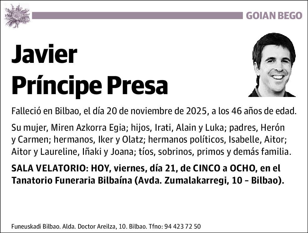 Javier Príncipe Presa