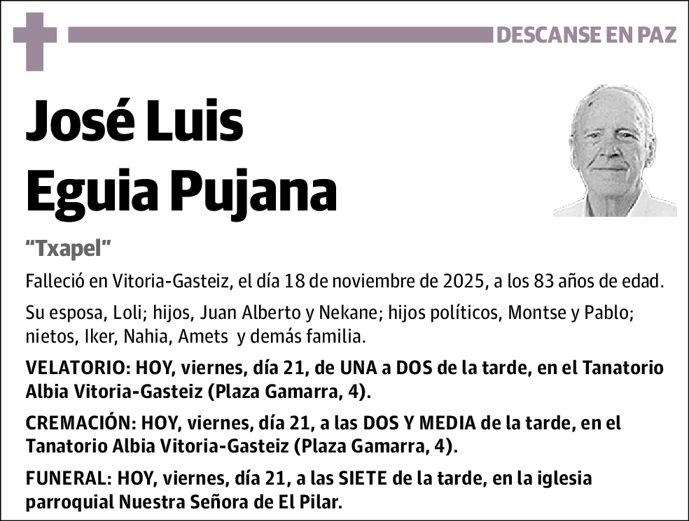 José Luis Eguia Pujana