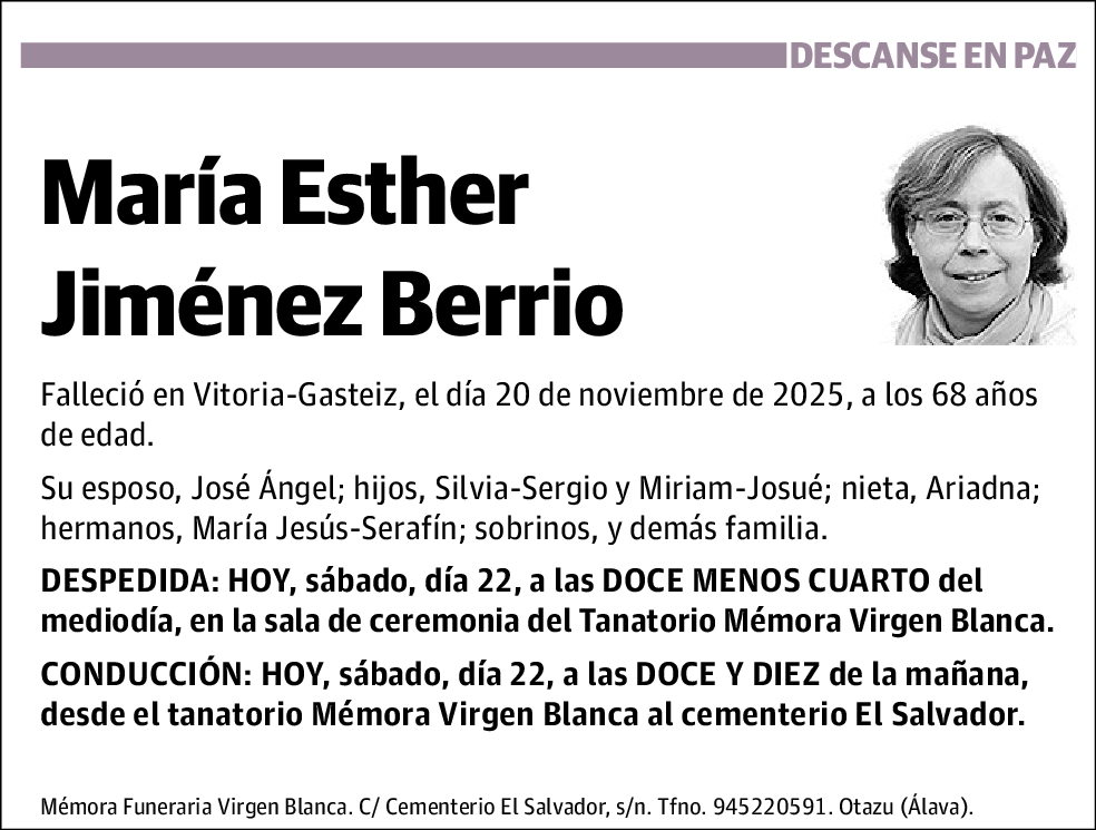 María Esther Jiménez Berrio