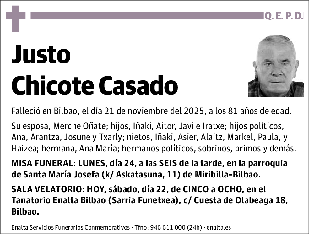 Justo Chicote Casado