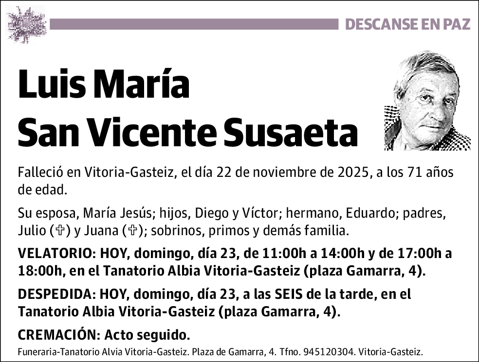 Luis María San Vicente Susaeta