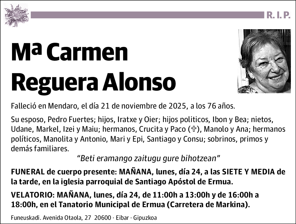 Mª Carmen Reguera Alonso