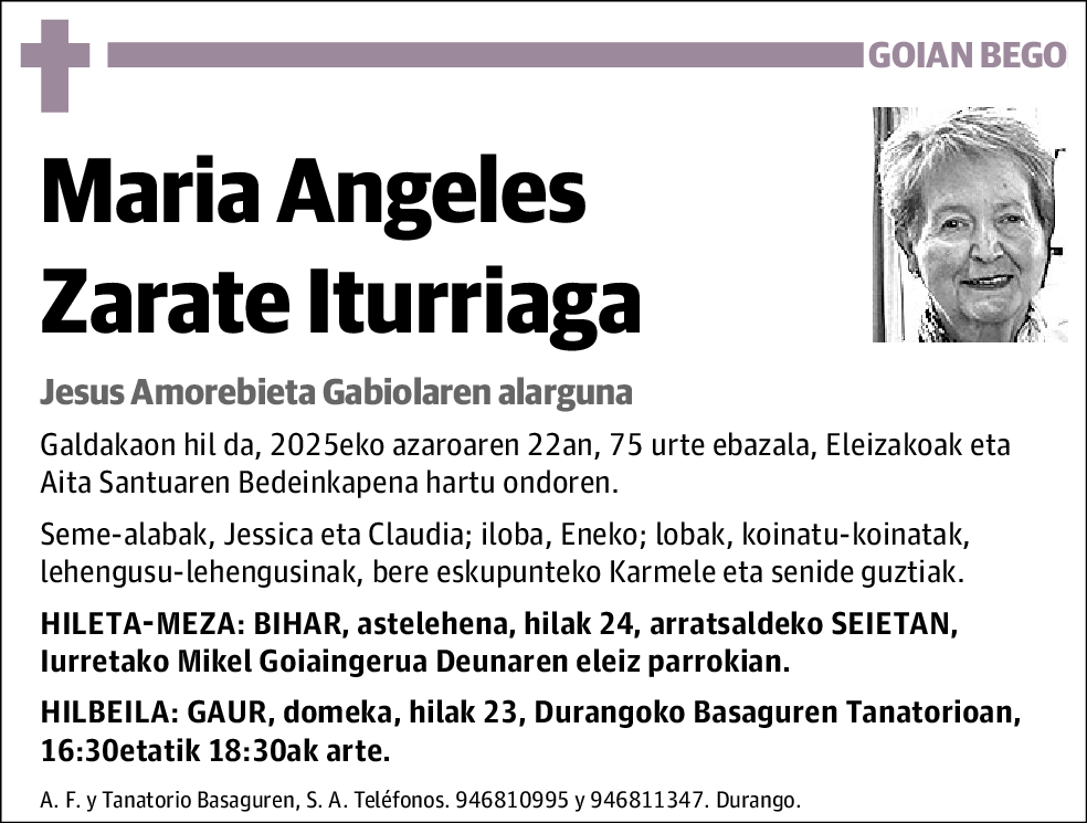 Maria Angeles Zarate Iturriaga