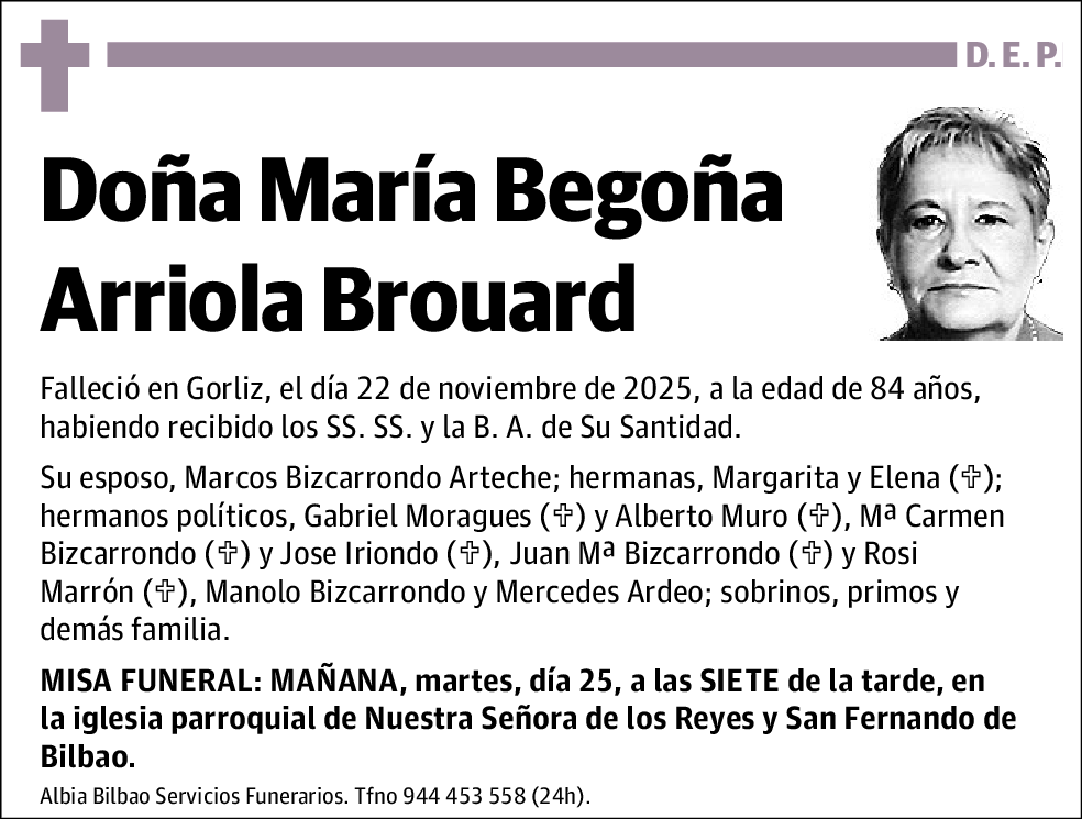 María Begoña Arriola Brouard