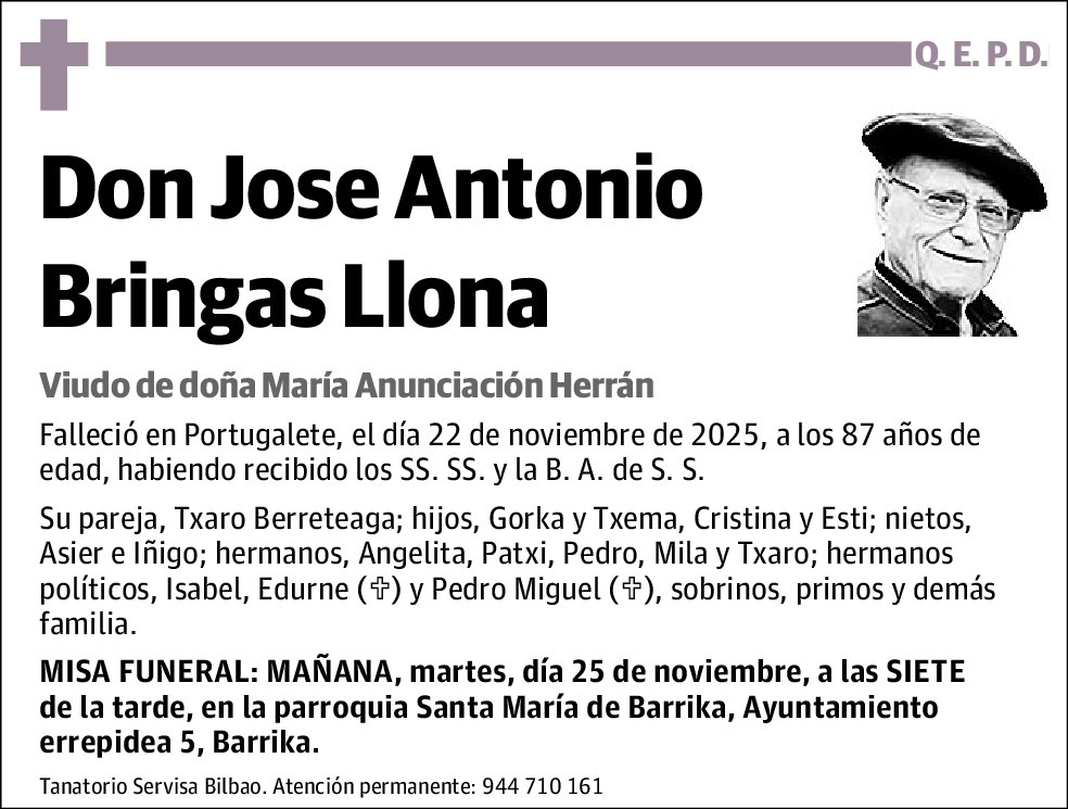Jose Antonio Bringas Llona