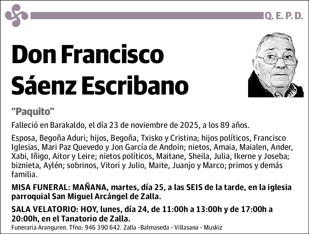 Francisco Sáenz Escribano