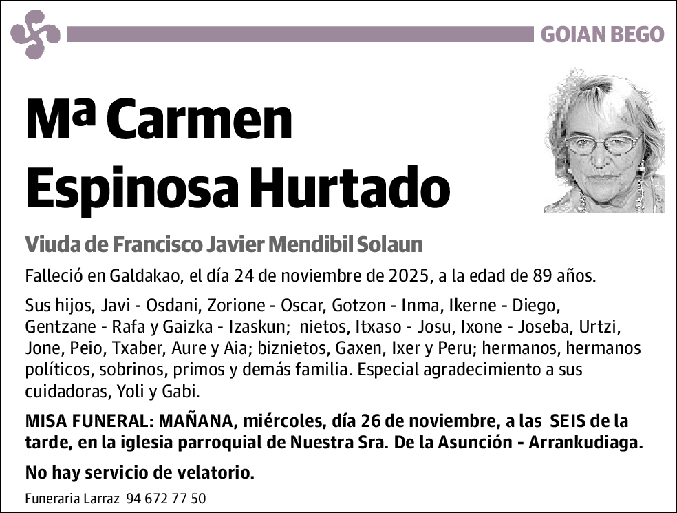 Mª Carmen Espinosa Hurtado