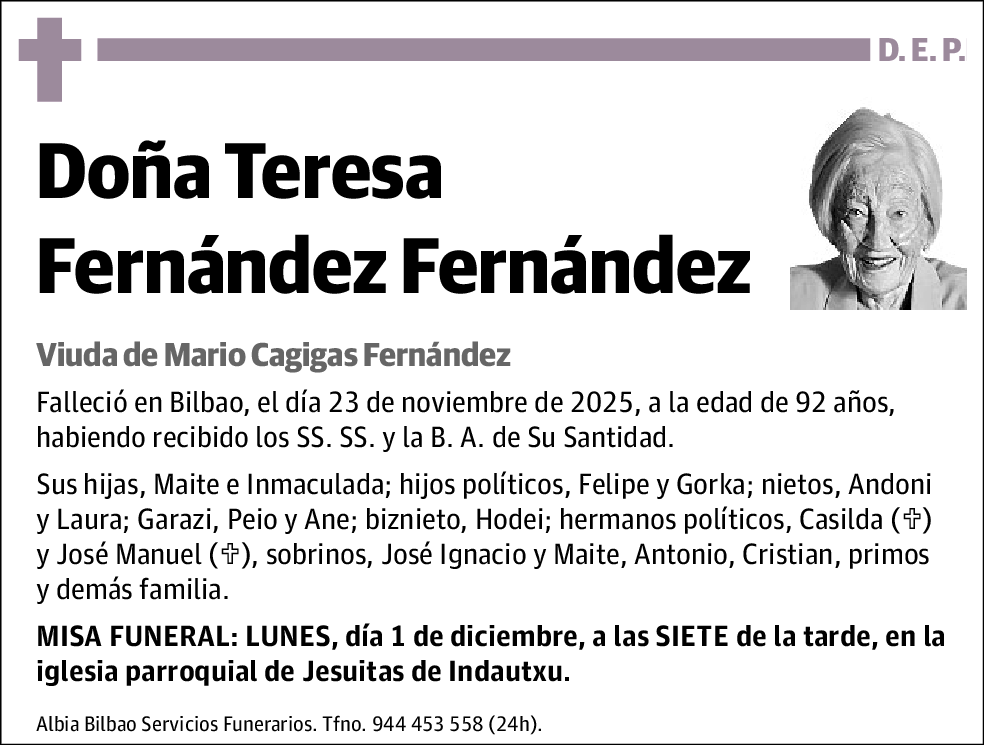 Teresa Fernández Fernánez