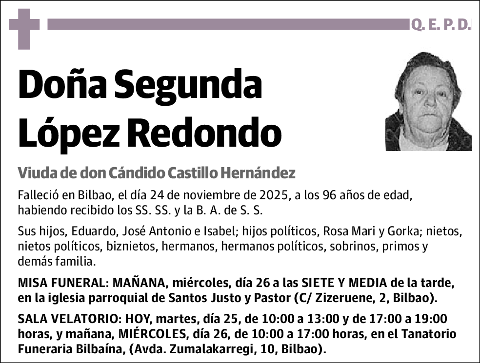 Segunda López Redondo