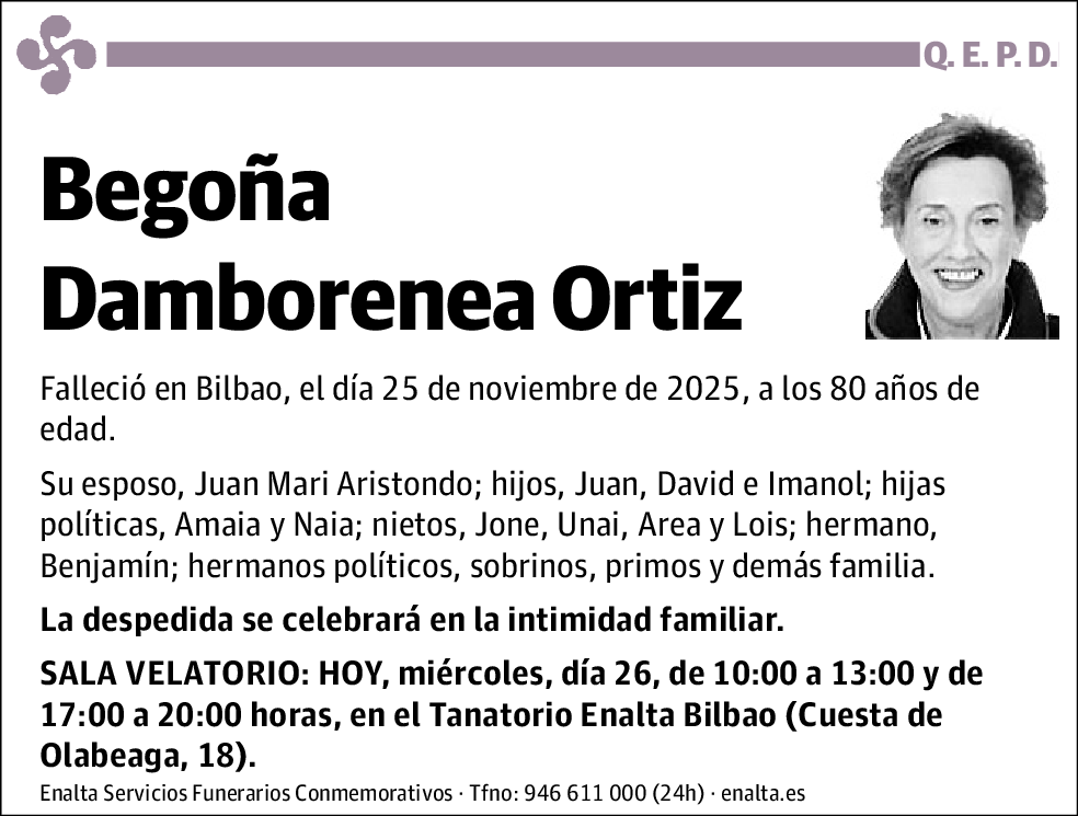 Begoña Damborenea Ortiz