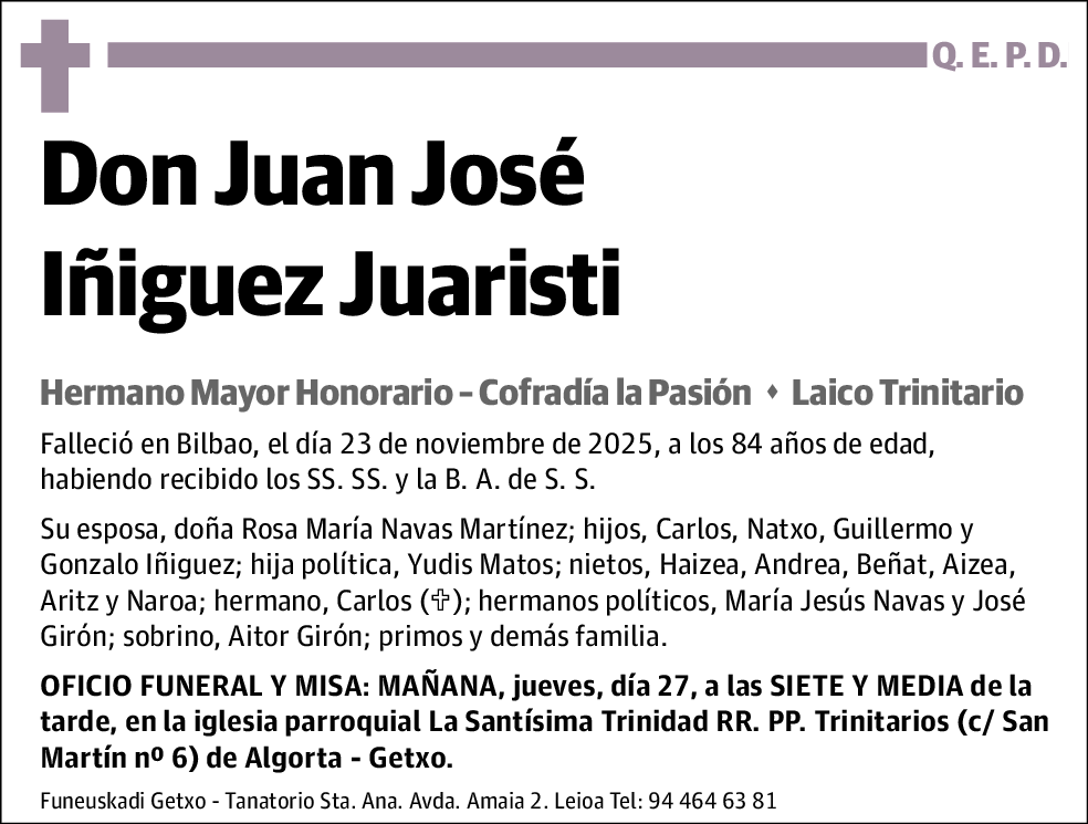 Juan José Iñiguez Juaristi