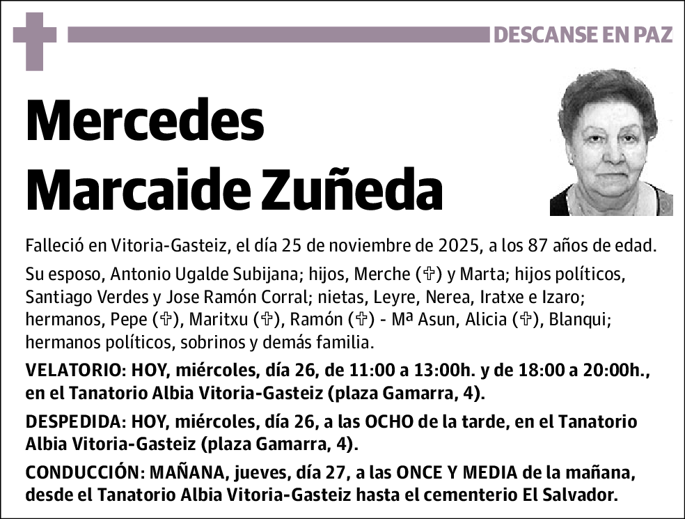 Mercedes Marcaide Zuñeda