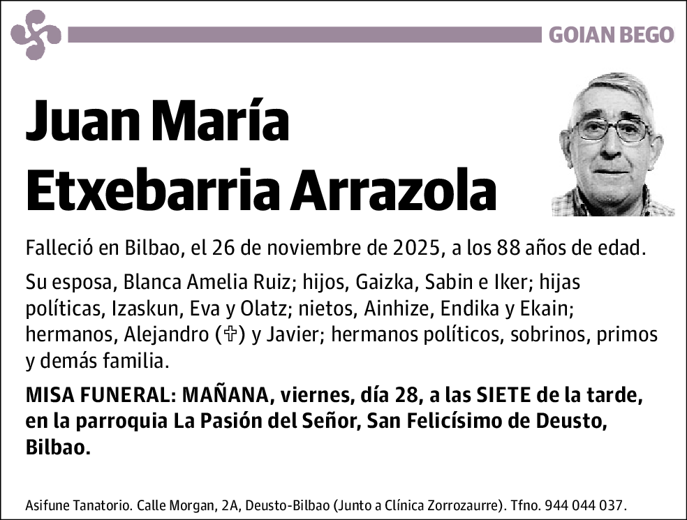 Juan María Etxebarria Arrazola