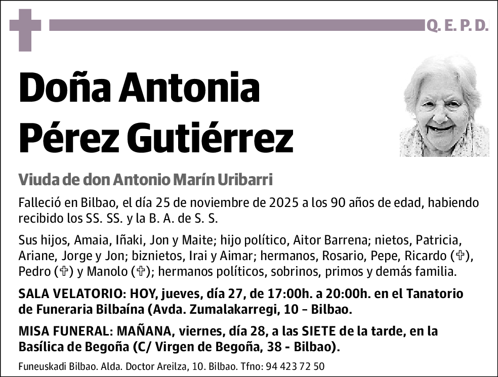 Antonia Pérez Gutiérrez