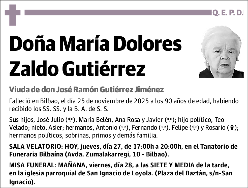 María Dolores Zaldo Gutiérrez