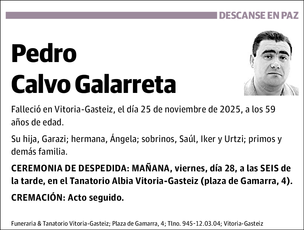 Pedro Calvo Galarreta