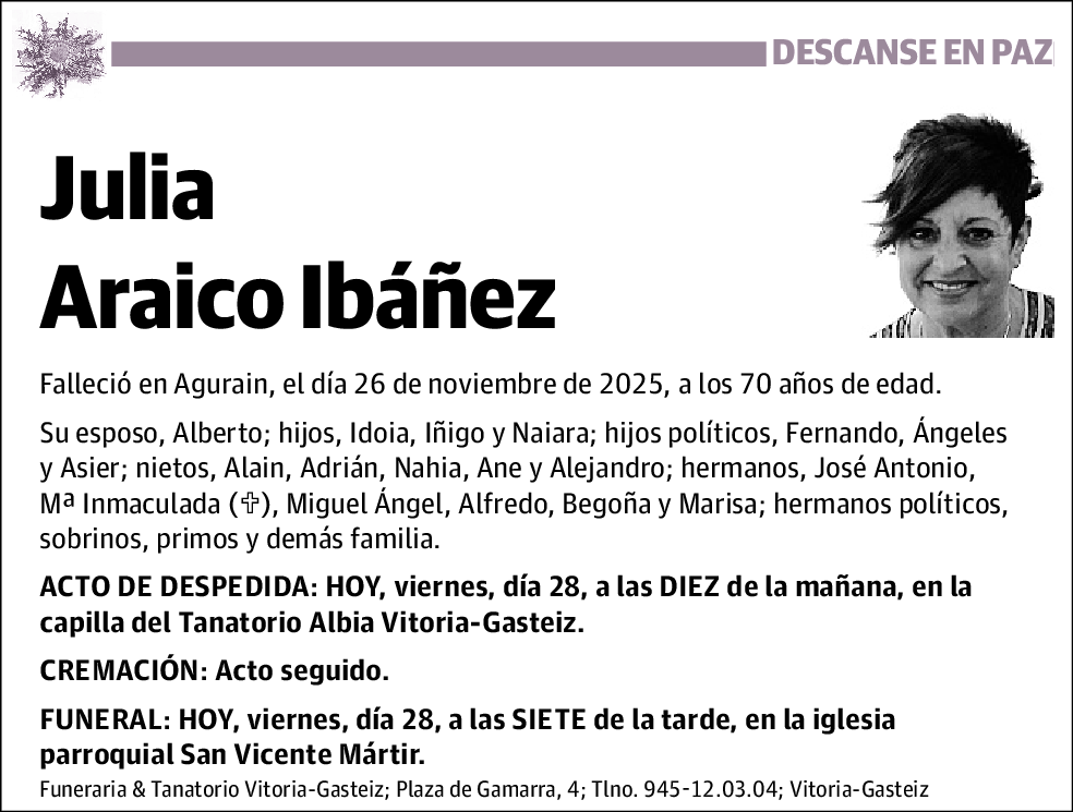 Julia Araico Ibáñez