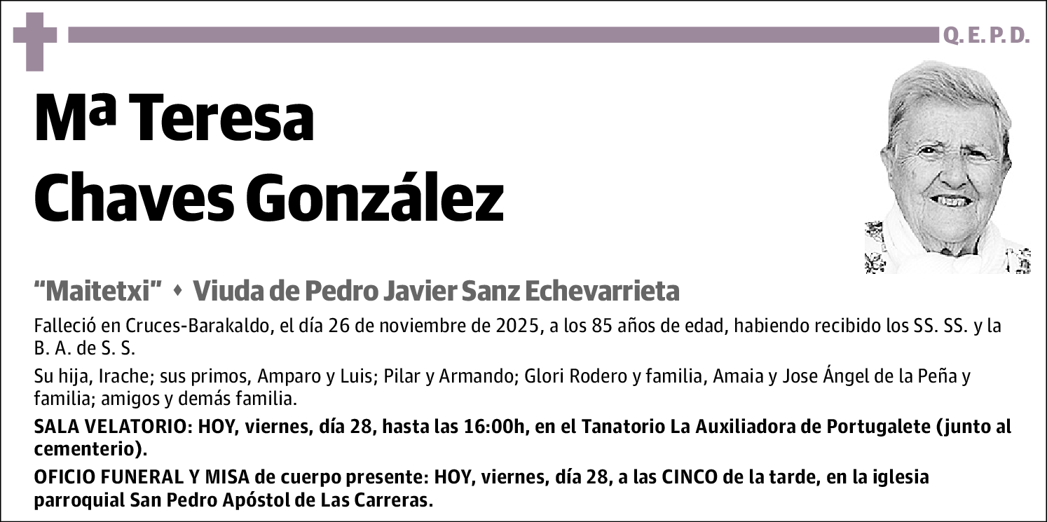 Mª Teresa Chaves González