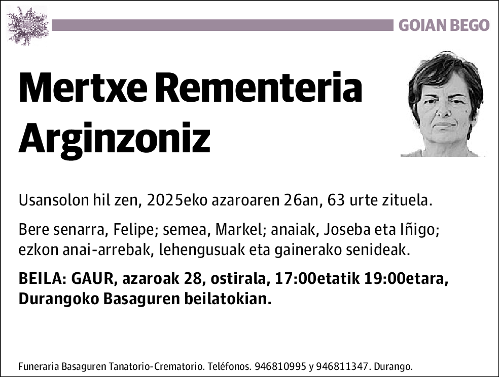Mertxe Rementeria Arginzoniz