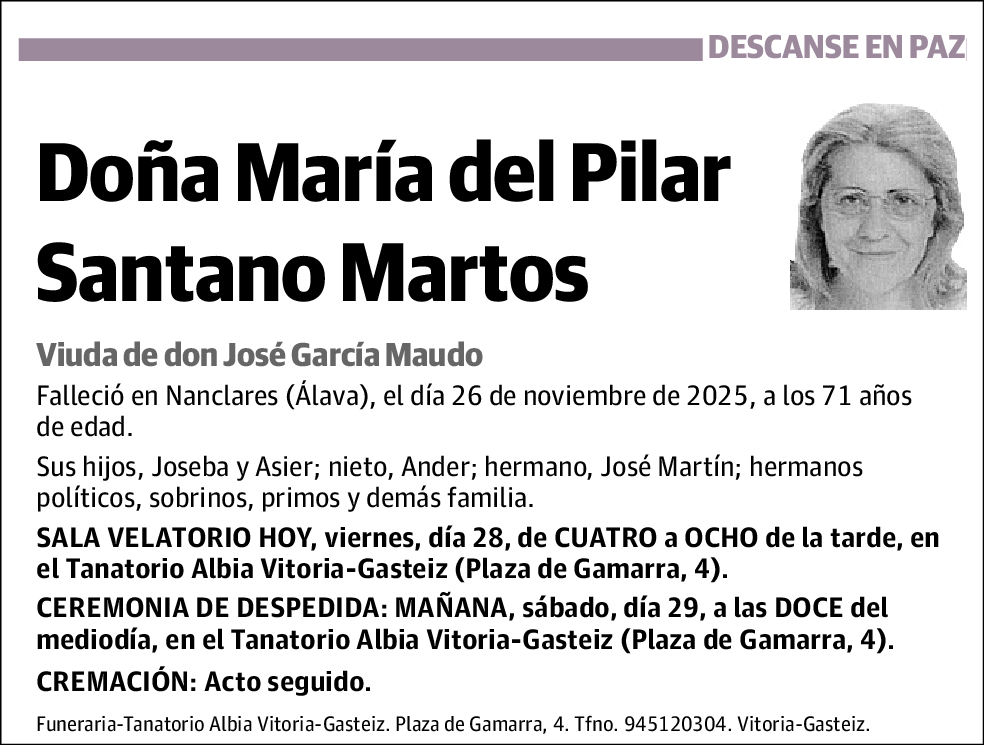 María del Pilar Santano Martos