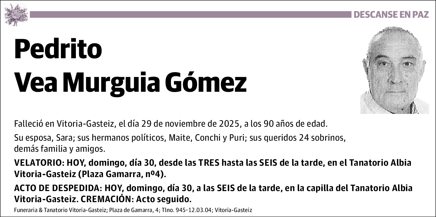 Pedrito Vea Murguia Gómez