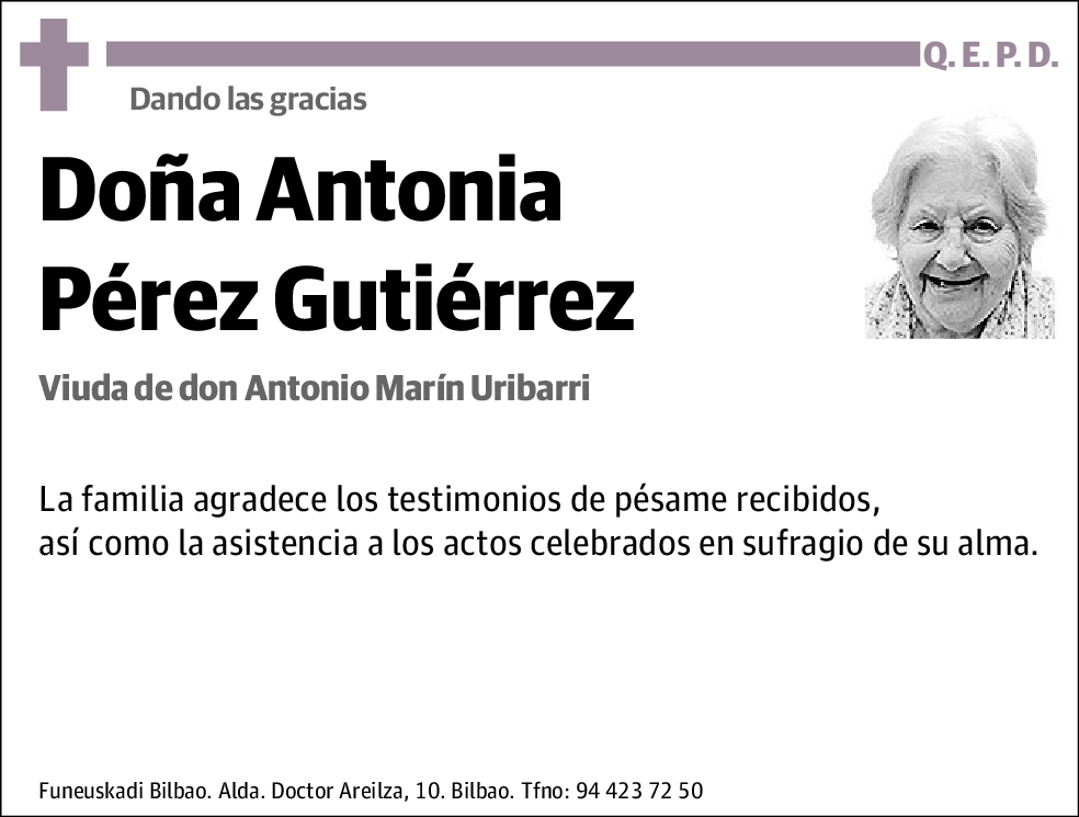 Antonia Pérez Gutiérrez