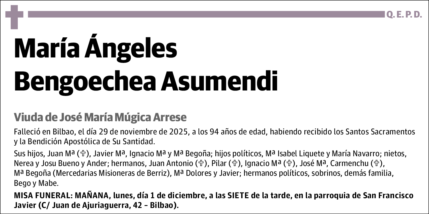 María Ángeles Bengoechea Asumendi