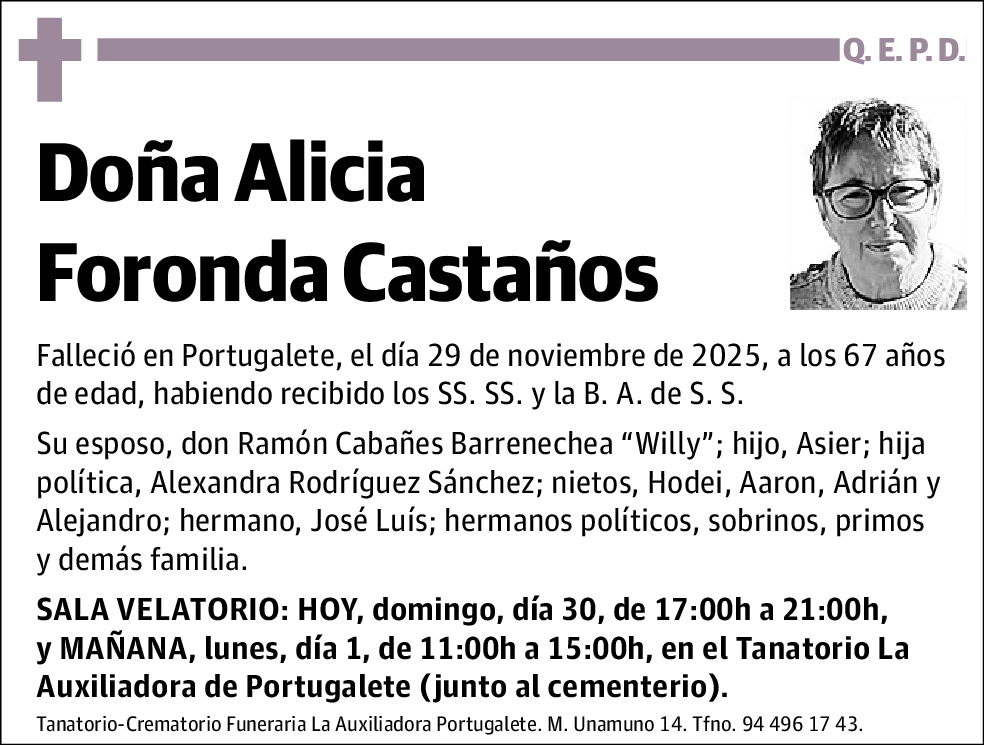 Alicia Foronda Castaños