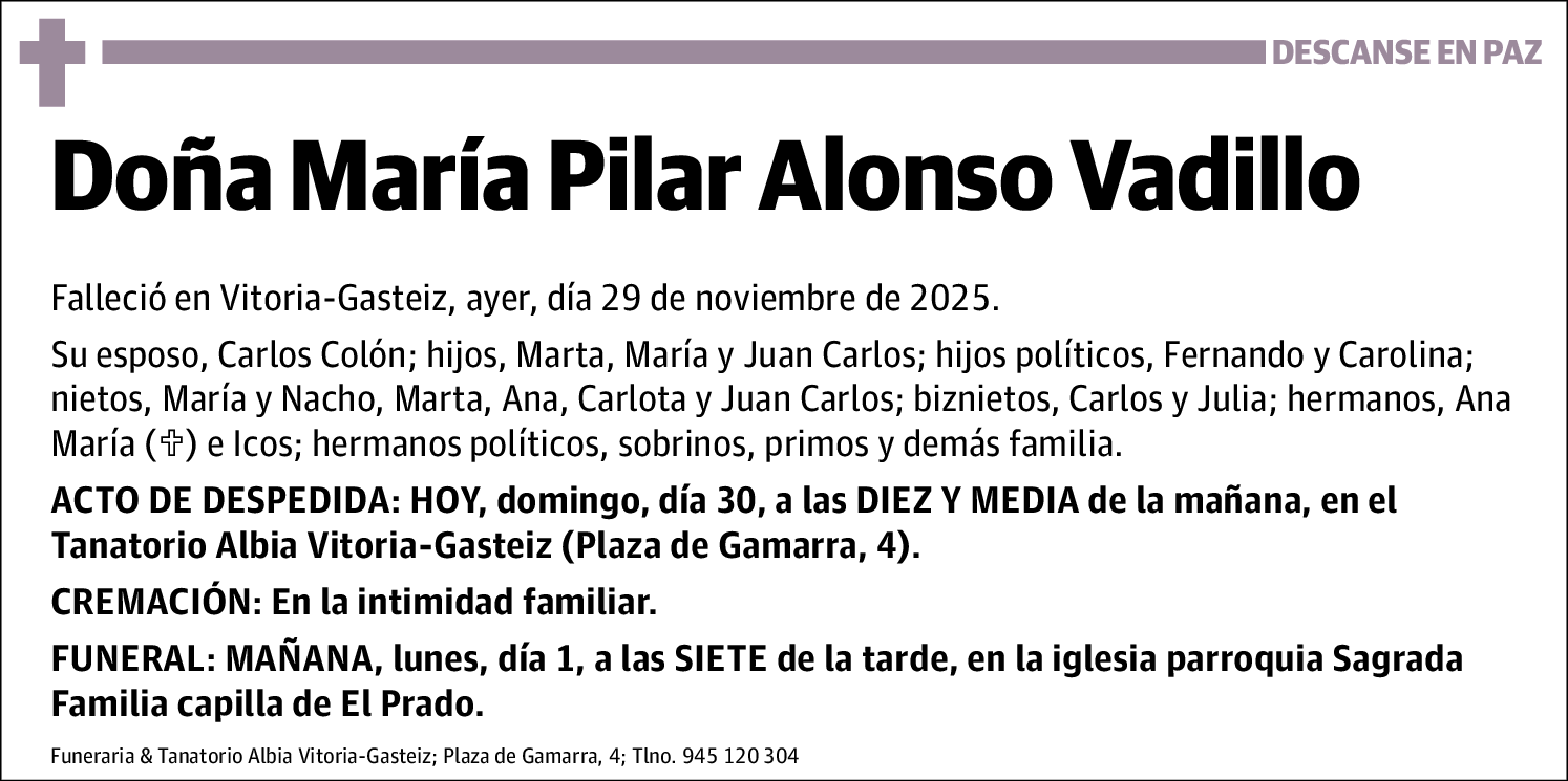 María Pilar Alonso Vadillo