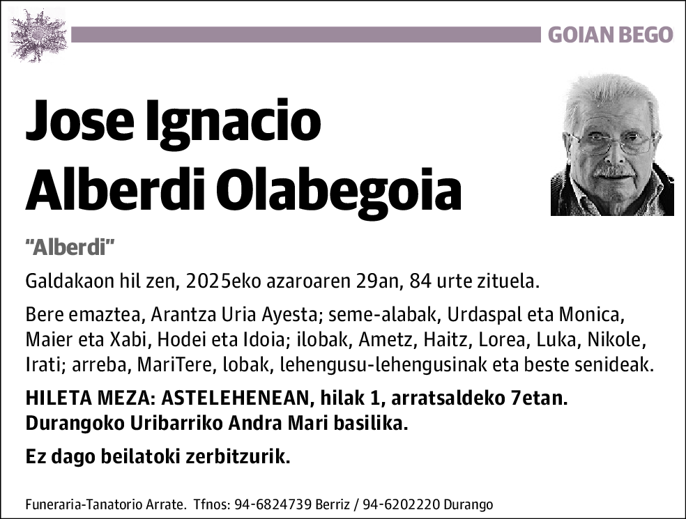 Jose Ignacio Alberdi Olabegoia
