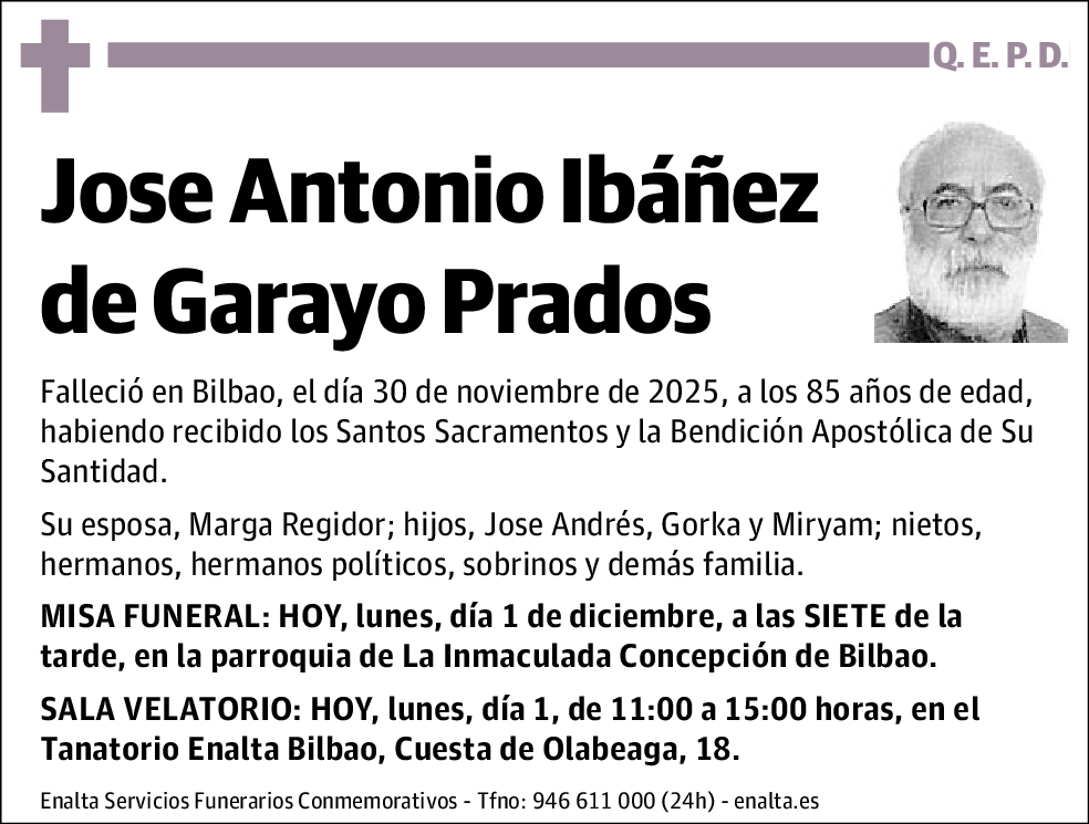 Jose Antonio Ibáñez de Garayo Prados