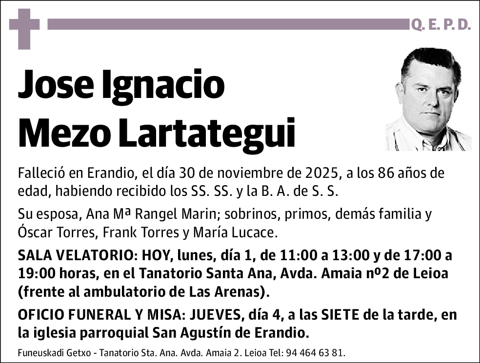 Jose Ignacio Mezo Lartategui