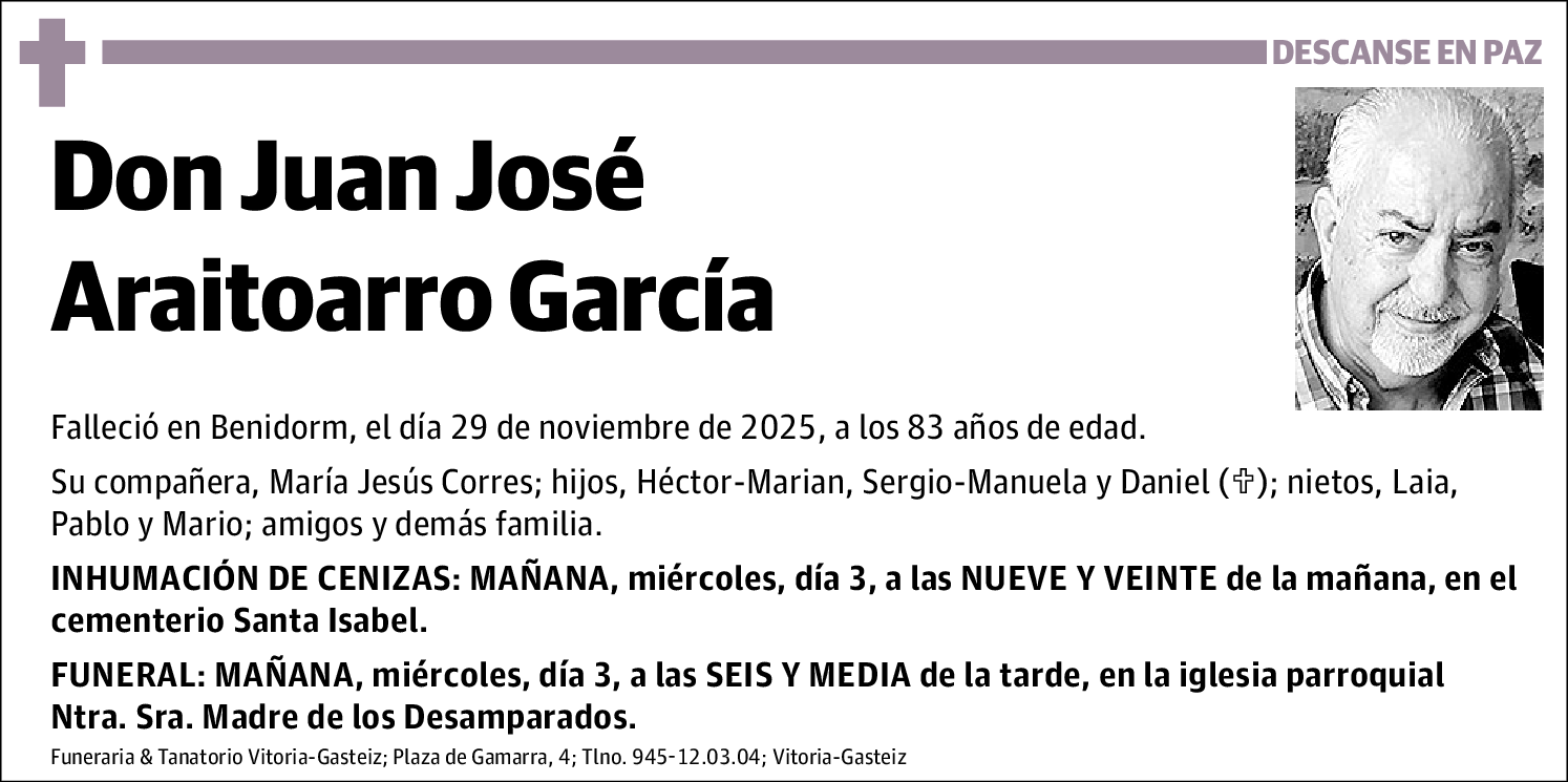 Juan José Araitoarro García