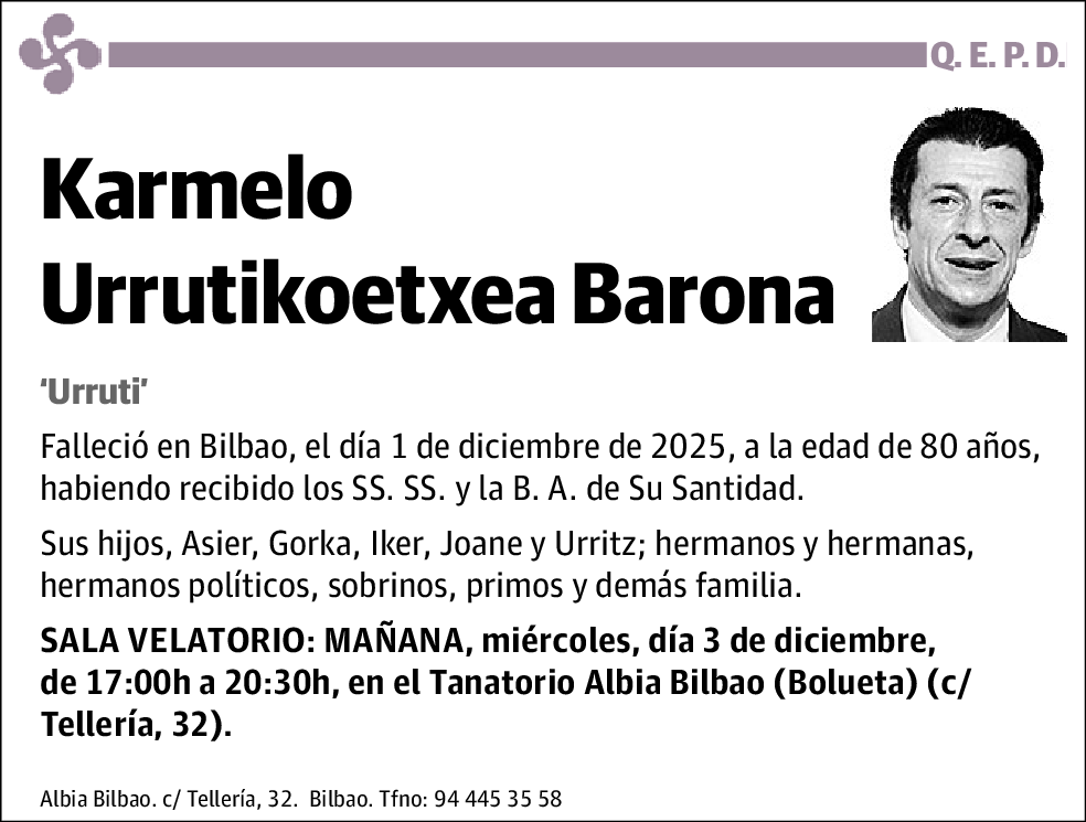 Carmelo Alejandro Urrutikoetxea Barona
