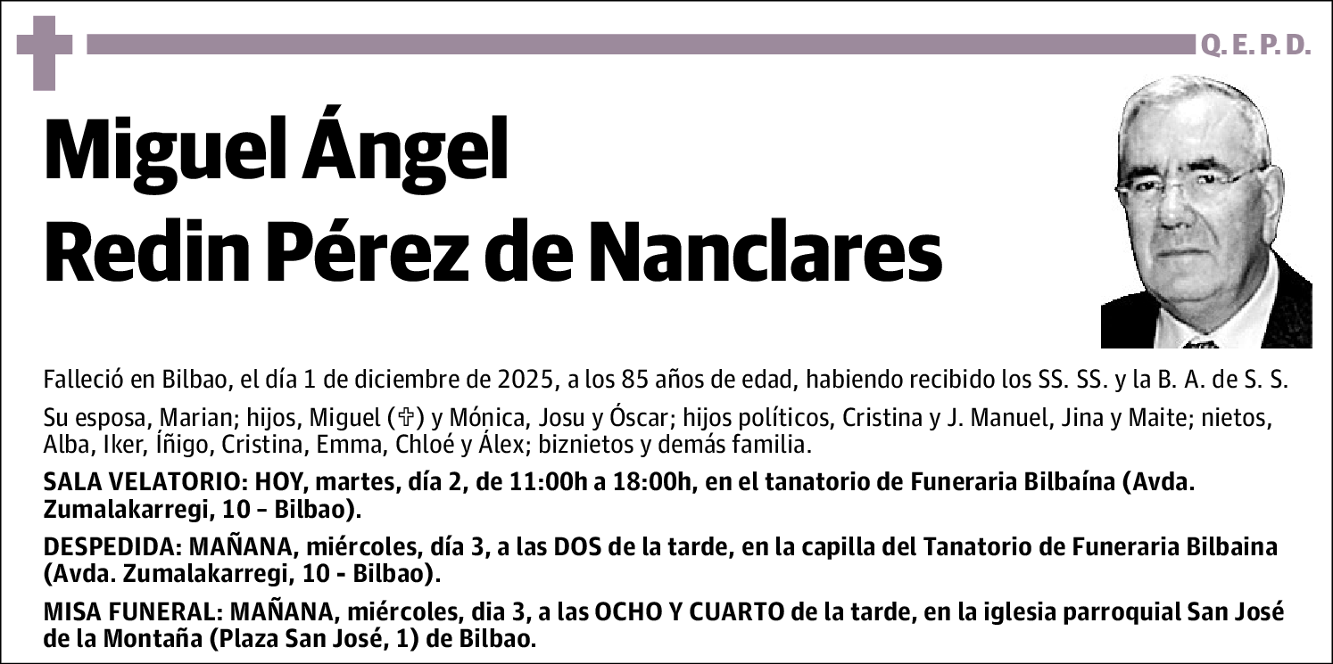 Miguel Ángel Redin Perez de Nanclares
