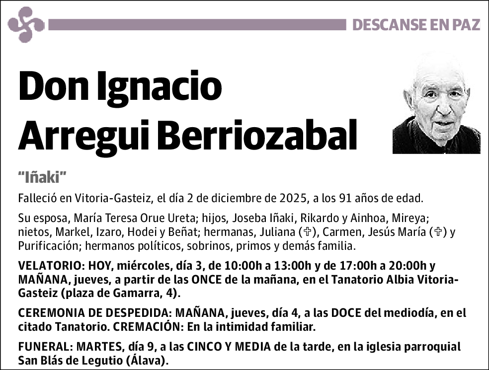 Ignacio Arregui Berriozabal