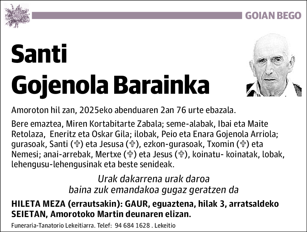 Santi Gojenola Barainka