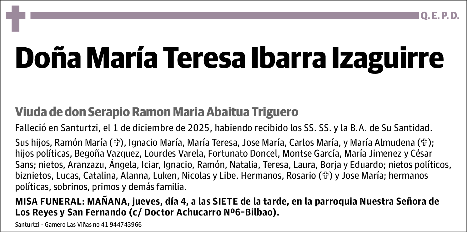 María Teresa Ibarra Izaguirre