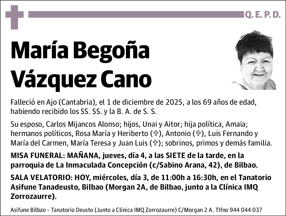 María Begoña Vázquez Cano