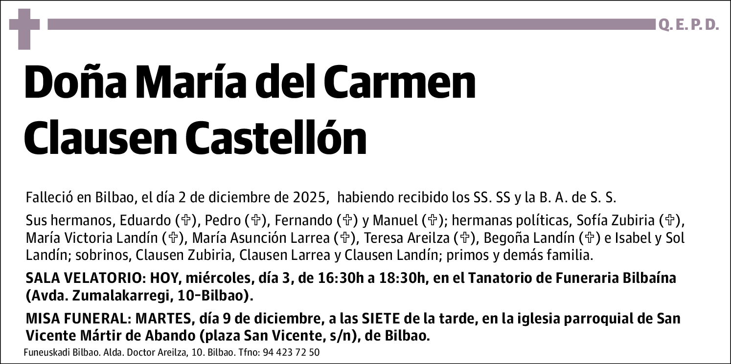 María del Carmen Clausen Castellón