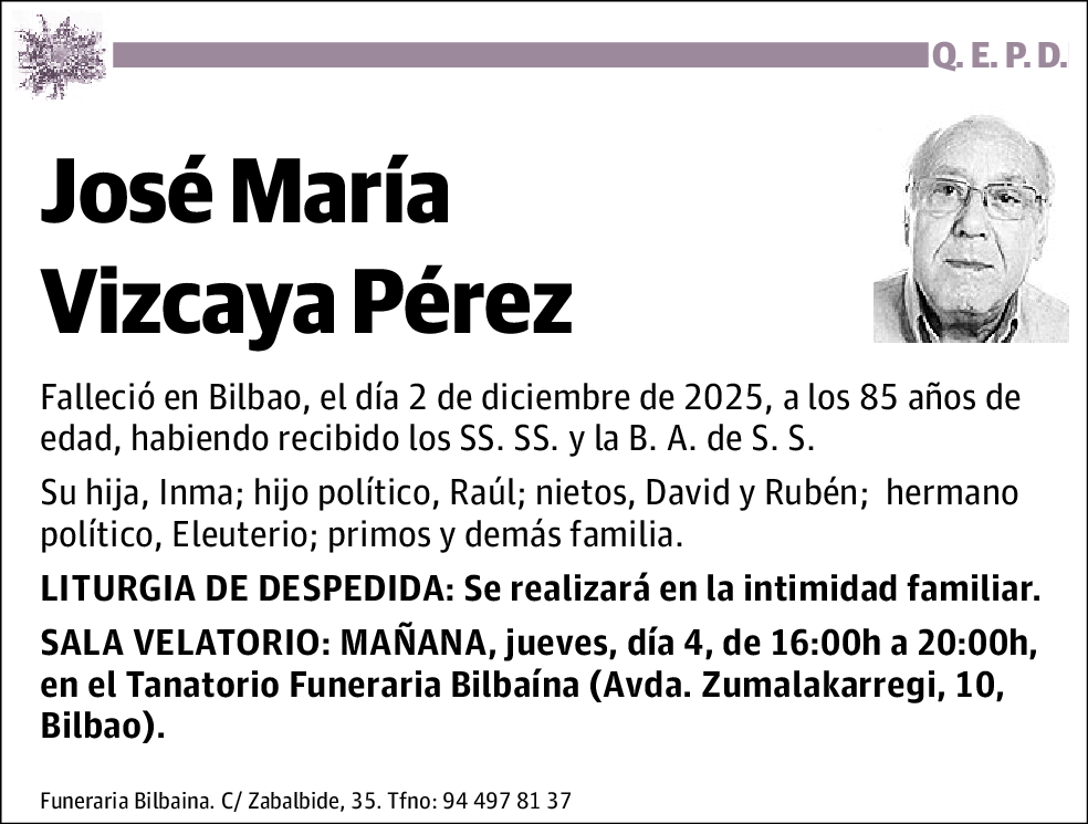 José María Vizcaya Pérez