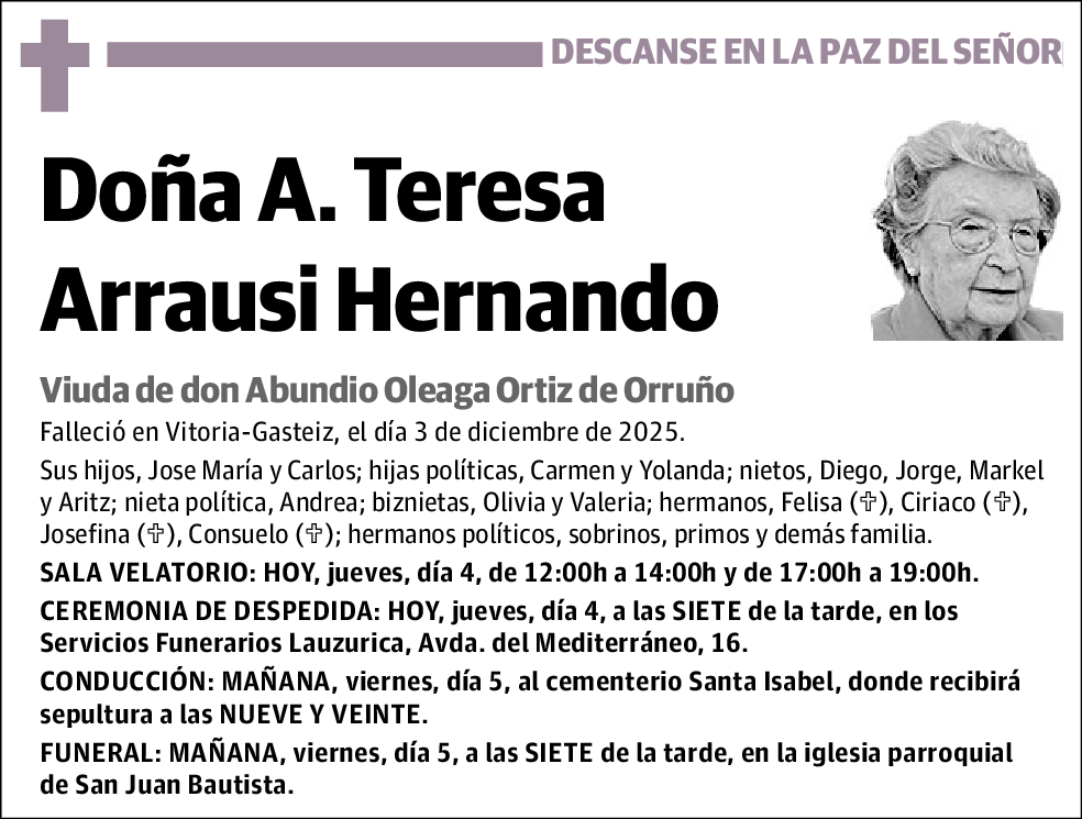 A. Teresa Arrausi Hernando
