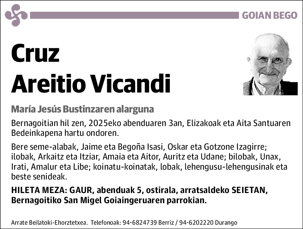 Cruz Areitio Vicandi
