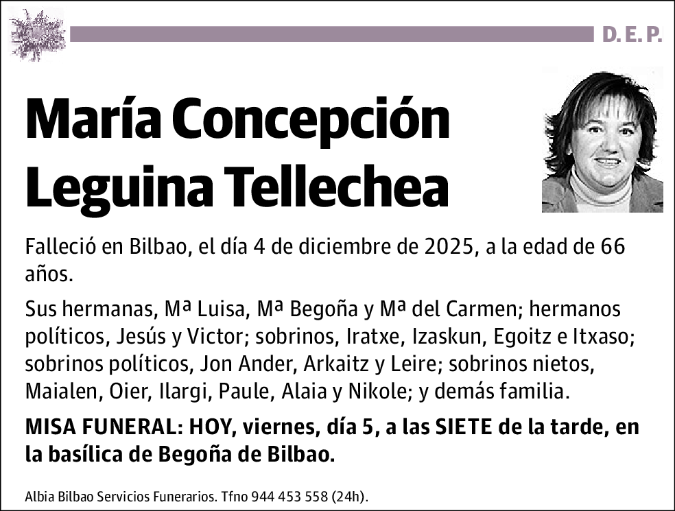María Concepción Leguina Tellechea