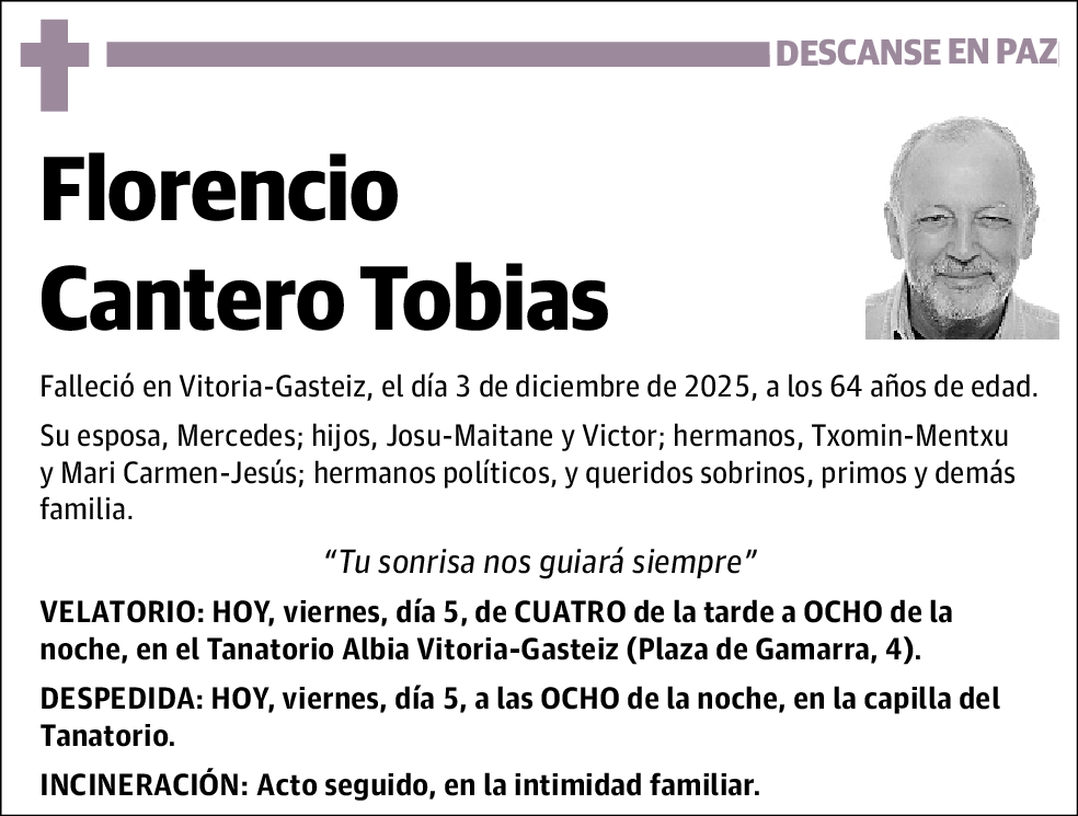 Florencio Cantero Tobias
